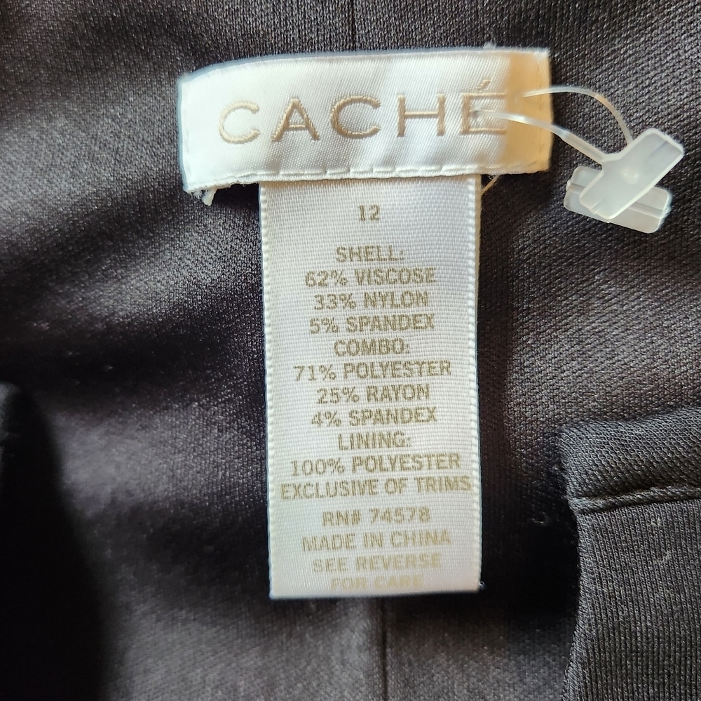 Cache Black and Gray Mini Dress - Picture 8 of 8